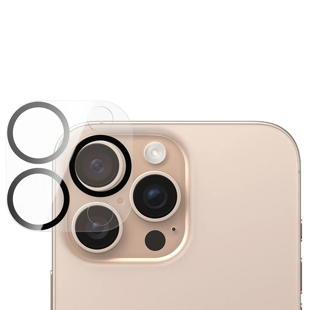 Película de Proteção para Câmera Traseira PanzerGlass PicturePerfect para Apple iPhone 16 Pro Max / 16 Pro, Vidro Temperado, Transparente