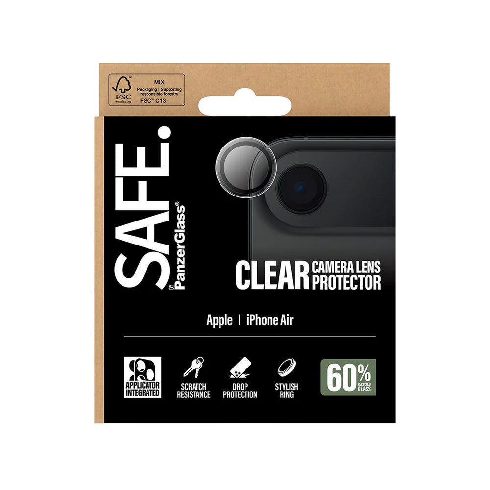 Película Protetora para Câmera Traseira PanzerGlass Safe. para Apple iPhone 17 Air, Vidro Temperado, Transparente.