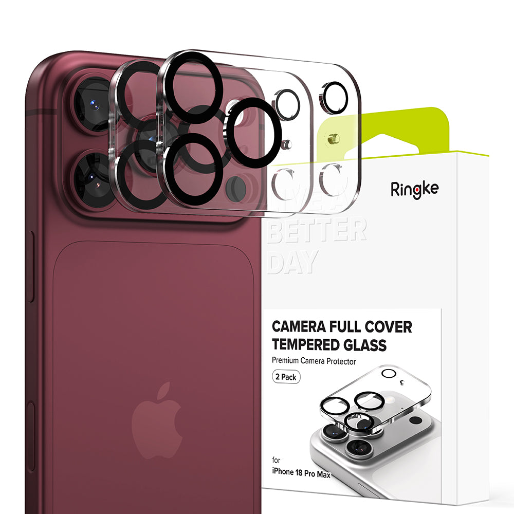 Película protetora para Câmara Traseira Ringke para Apple iPhone 18 Pro Max, Vidro Temperado, Conjunto de 2 peças, Transparente