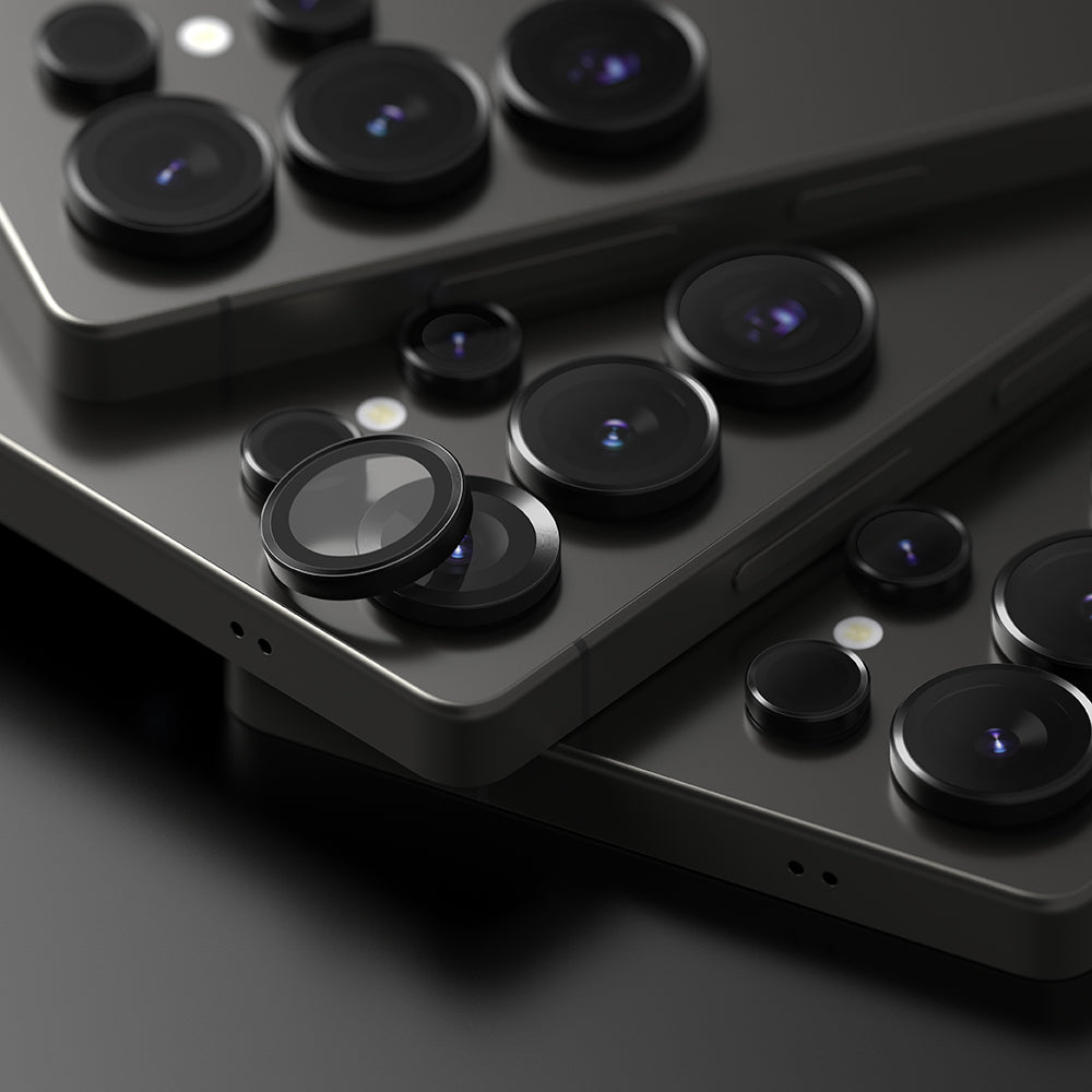Película Protetora de Câmera Traseira Ringke para Samsung Galaxy S25 Ultra S938, Vidro Temperado, Preta