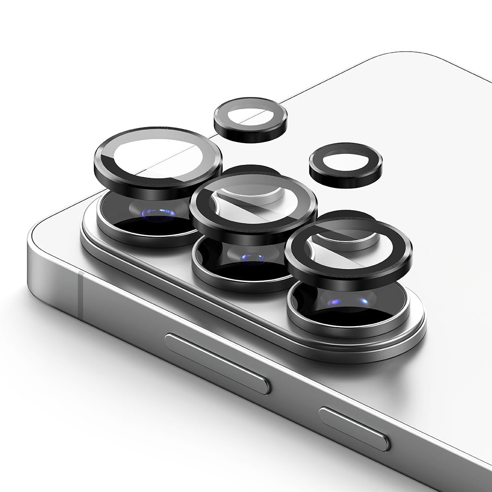 Película Protetora de Câmera Traseira Ringke para Samsung Galaxy S26 Ultra S948, Vidro Temperado, Conjunto de 2 peças, Preta