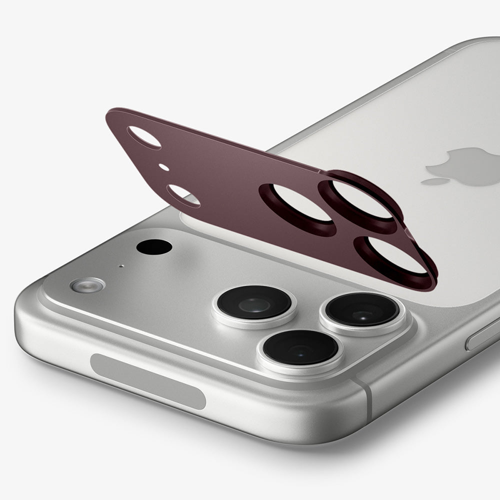 Película protetora para Câmara Traseira Spigen GlastR EZ FIT Optik Pro XL para Apple iPhone 18 Pro, Vidro Temperado, Vinho AGL12036
