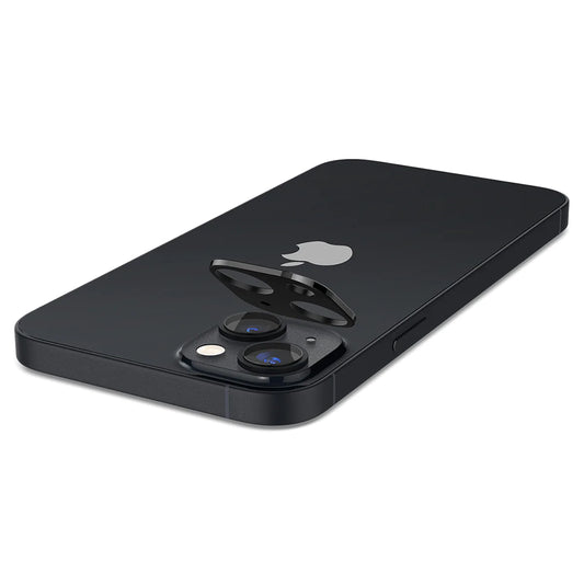 Techsuit Rear Camera Protective Film for Apple iPhone 14 Plus / 14, Tempered Glass, Black