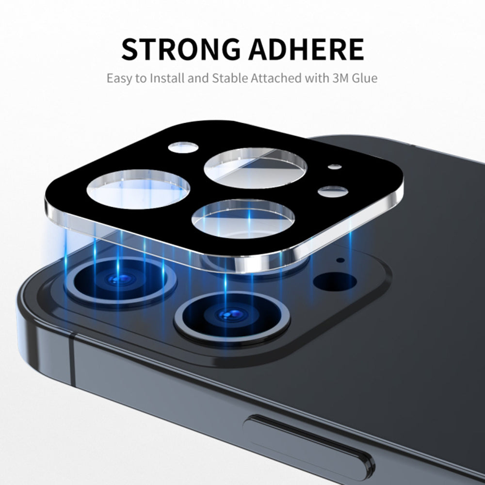 Película Protetora Techsuit para Câmera Traseira do Apple iPhone 17 Pro, Vidro Temperado, Preta