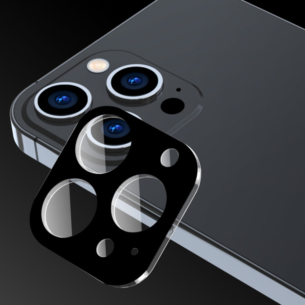 Techsuit Rear Camera Protection Film for Apple iPhone 17, Tempered Glass, Black