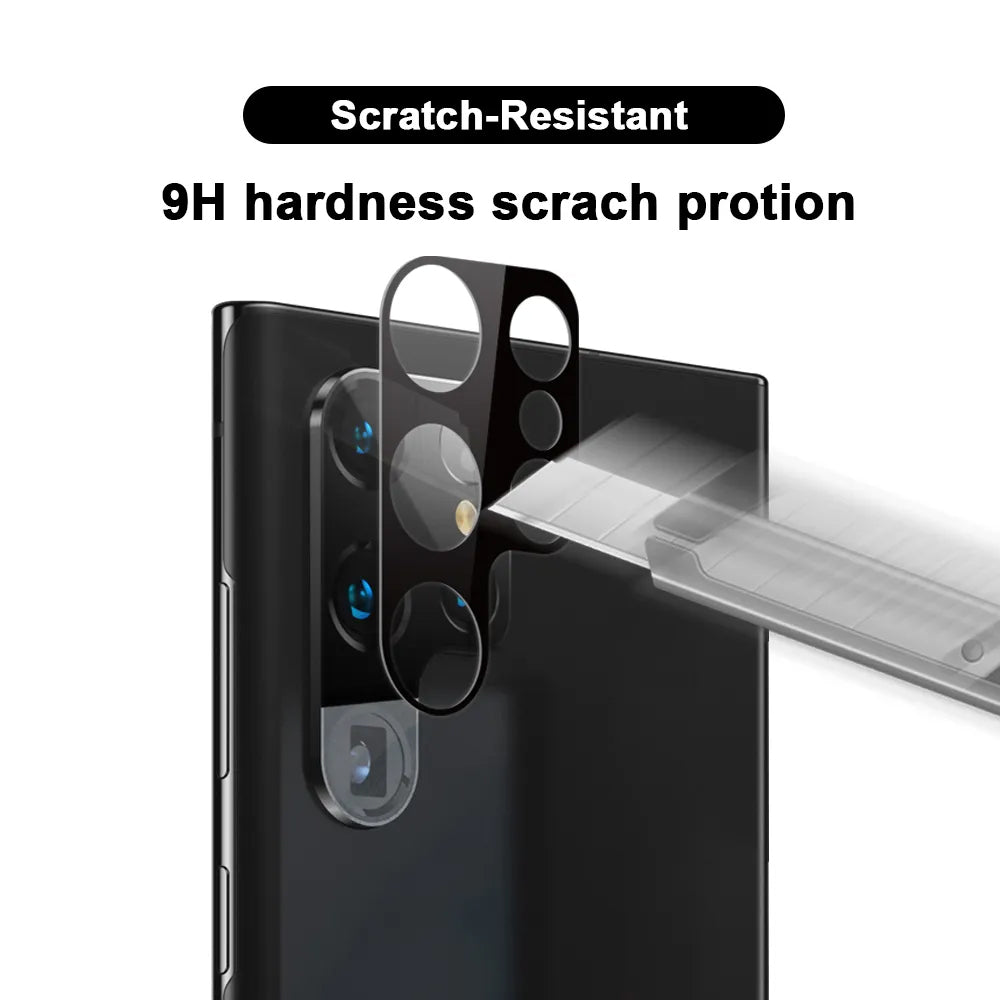 Película protetora para Câmara Traseira Techsuit para Samsung Galaxy S23 Ultra S918, Vidro Temperado, Preto