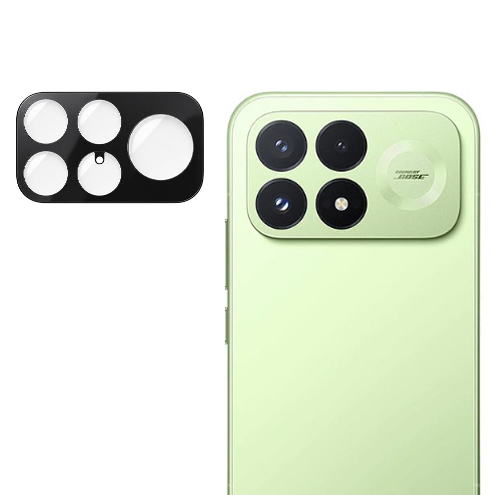 Película de proteção para a câmara traseira Techsuit para Xiaomi Poco F9 Pro, vidro temperado, preta