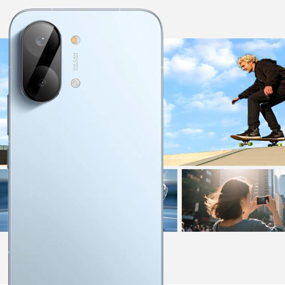 Techsuit Rear Camera Protection Film for Xiaomi Poco X8 Pro, Tempered Glass, Black
