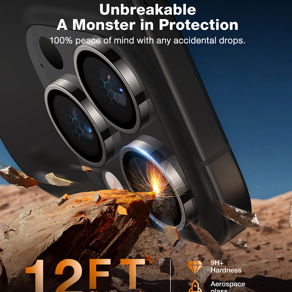 Película protetora para Câmara Traseira Torras Lensguard para Apple iPhone 16 Pro Max / 16 Pro, Vidro Temperado, Preto