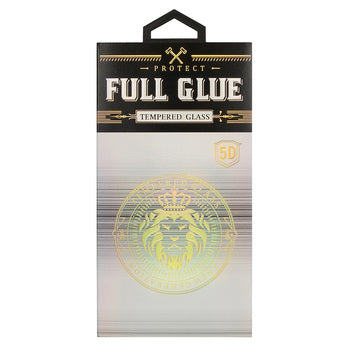 Protetor de ecrã OEM para Samsung Galaxy S9 G960, Escudo de vidro, Cola total, 5D, Preto