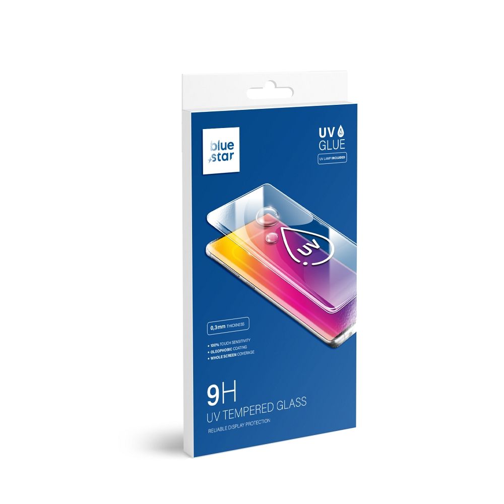 Blue Star Protetor de ecrã para Samsung Galaxy Note 20 Ultra N985, vidro de proteção, cola UV