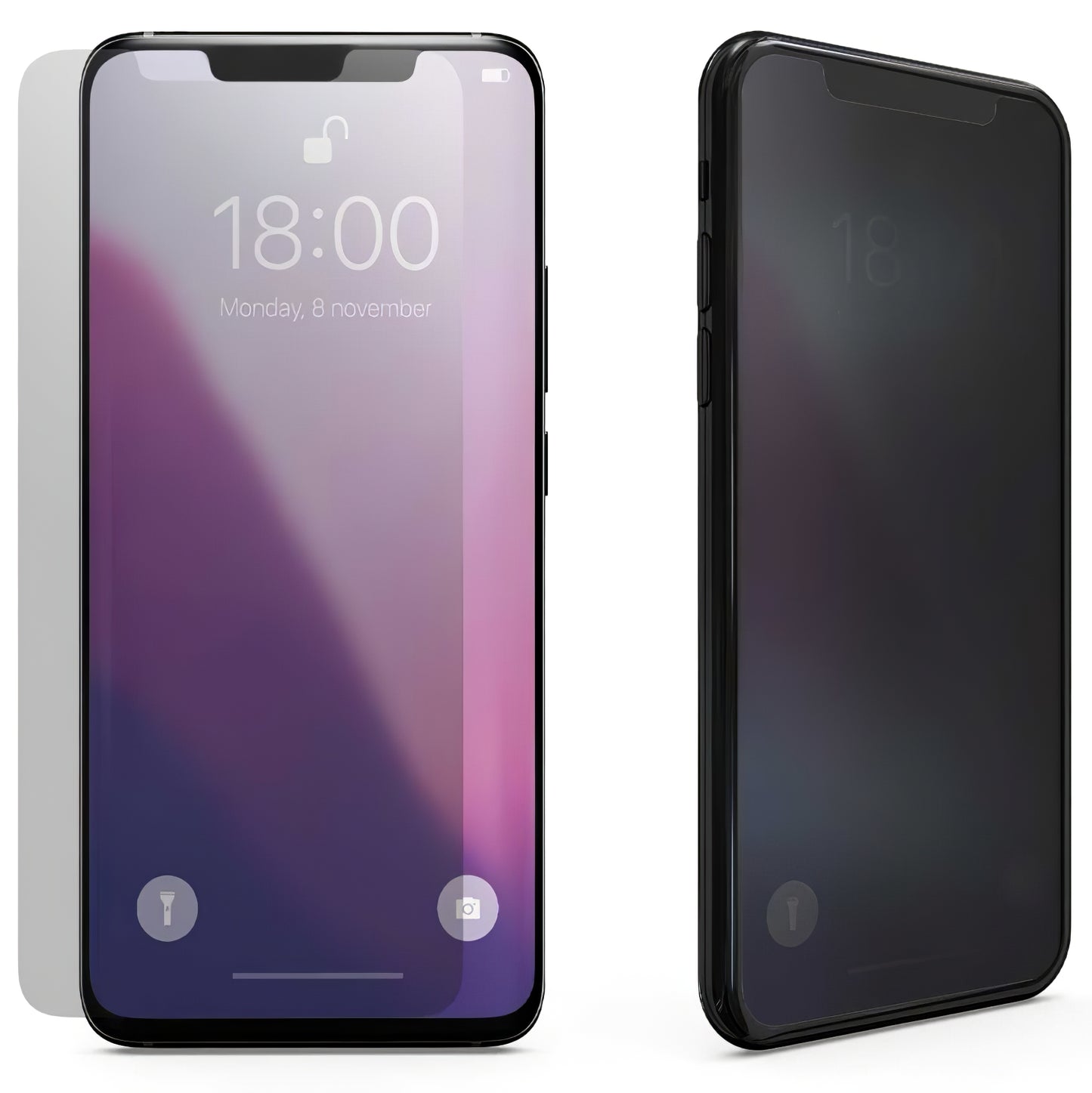 Protetor de ecrã de privacidade OEM para Samsung Galaxy A25 A256 / A24 4G, proteção de vidro, cola total