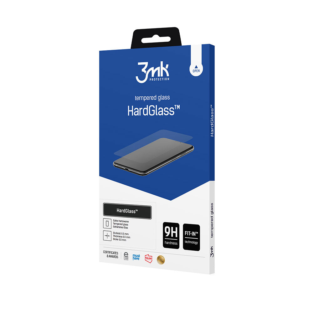 Película Protetora de Ecrã 3MK HardGlass para Samsung Galaxy S21 FE 5G G990, Vidro Temperado, Colagem Total