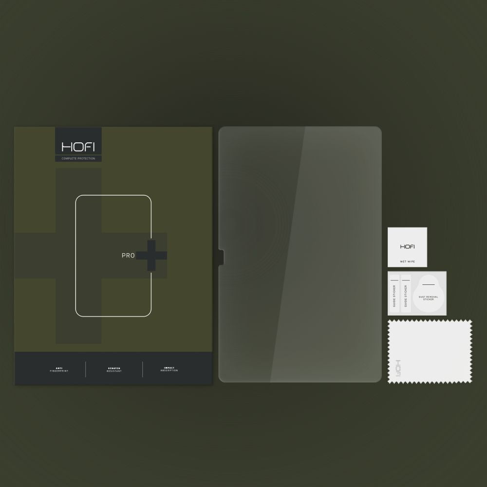 Película protetora de ecrã HOFI Glass PRO+ para Samsung Galaxy Tab S10+ / Tab S9+ / Tab S8+ / Tab S7 FE / Tab S7+, Vidro Temperado, Cola Total
