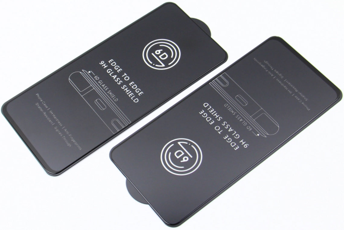 Película protetora de ecrã OEM para Apple iPhone 17e / 16e / 14 / 13 Pro, Vidro Temperado, Cola Total, Conjunto de 10 unidades, 6D, Preto
