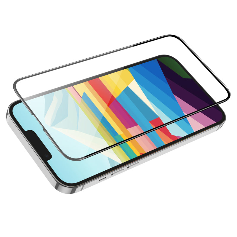 Película Protetora de Ecrã HOCO G16 para Apple iPhone 16 / 15, Vidro Temperado, Colagem Total, 5D, Preta.