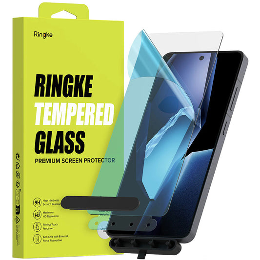 Película Protetora de Ecrã Ringke para OnePlus 13R, Vidro Temperado, Full Glue, Conjunto de 2 peças