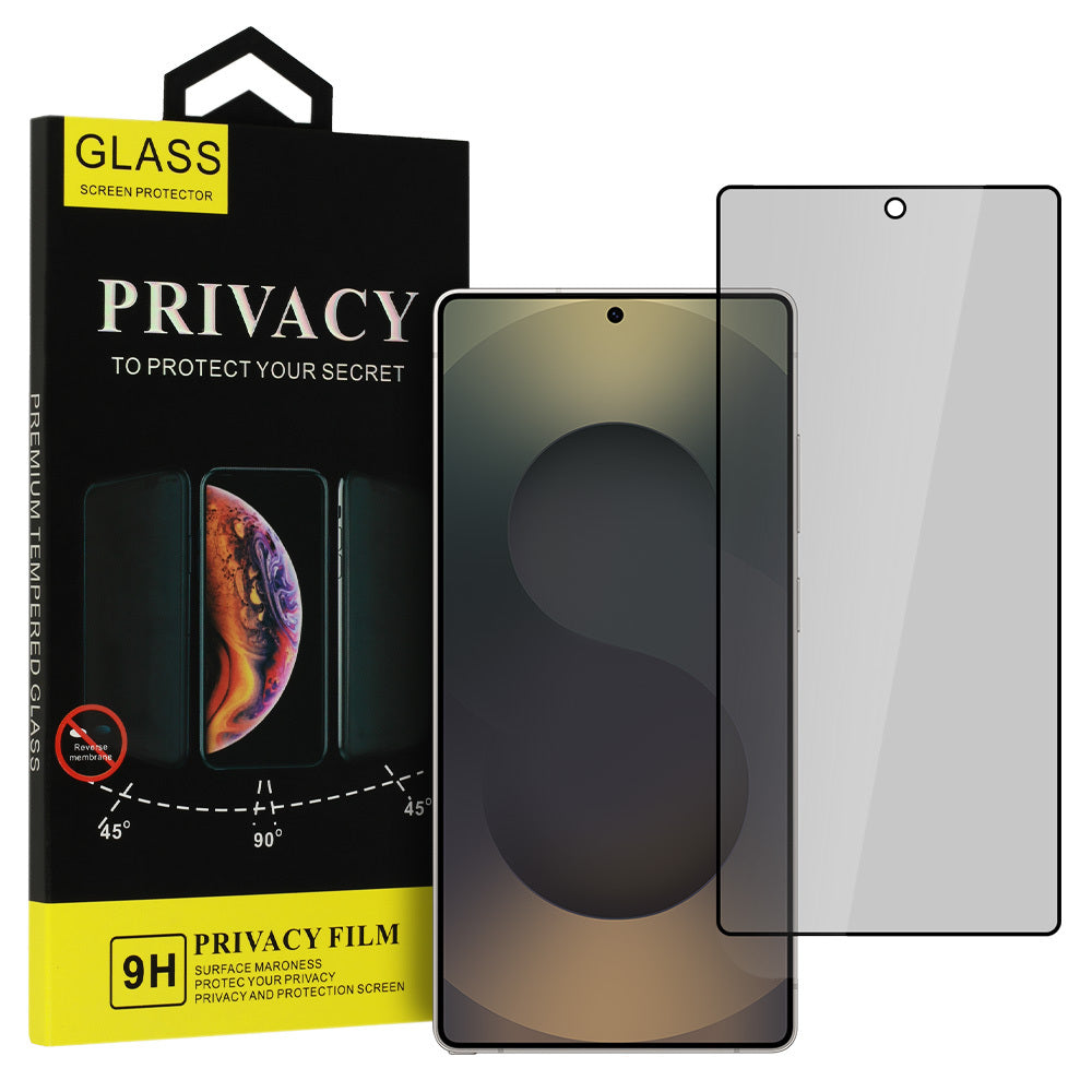 Película de proteção de ecrã Privacy OEM Shield Screen para Samsung Galaxy S25 Ultra S938, Vidro Temperado, Cola Total