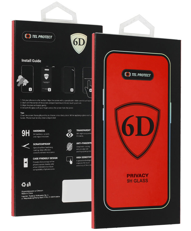 OEM Privacy Screen Protector for Apple iPhone 18 Pro, Tempered Glass, Full Glue, 6D