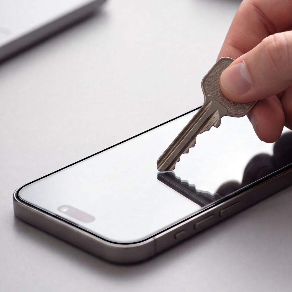 Película protetora de ecrã Tech-Protect OneTouch para Apple iPhone 18 Pro / 17 Pro, Vidro Temperado, Cola Total, Conjunto de 2 unidades, Transparente