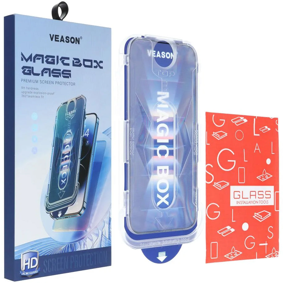 Protetor de ecrã Veason para Apple iPhone 11/XR, vidro protegido, cola total, 6D, preto
