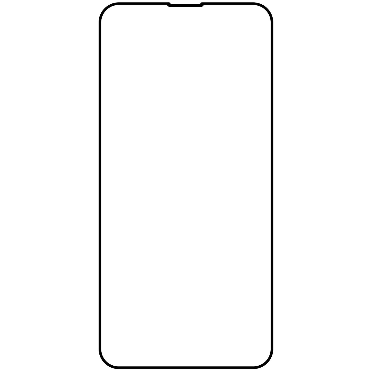 Película Protetora de Ecrã Veason PRO para Apple iPhone 17e / 16e / 14 / 13 Pro, Vidro Temperado, Colagem Total, 6D, Preta
