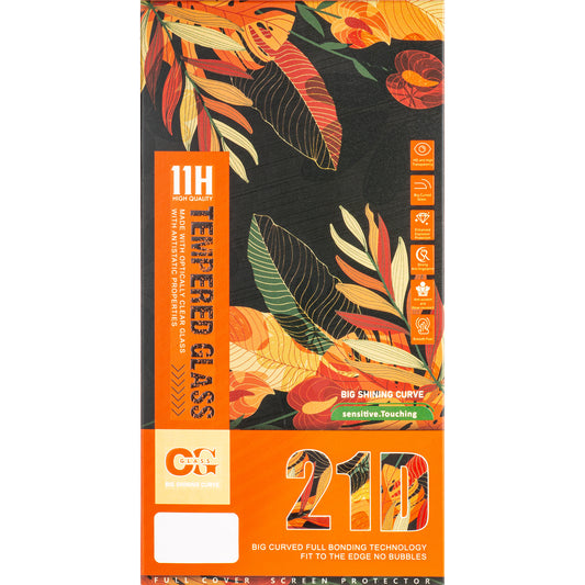 Protetor de ecrã OEM para Apple iPhone 15 Pro, Vidro blindado, Cola total, 21D, Preto