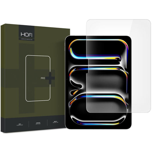 Protetor de ecrã HOFI Glass PRO+ para Apple iPad Pro 11 (2024), vidro blindado, cola total, 2,5D
