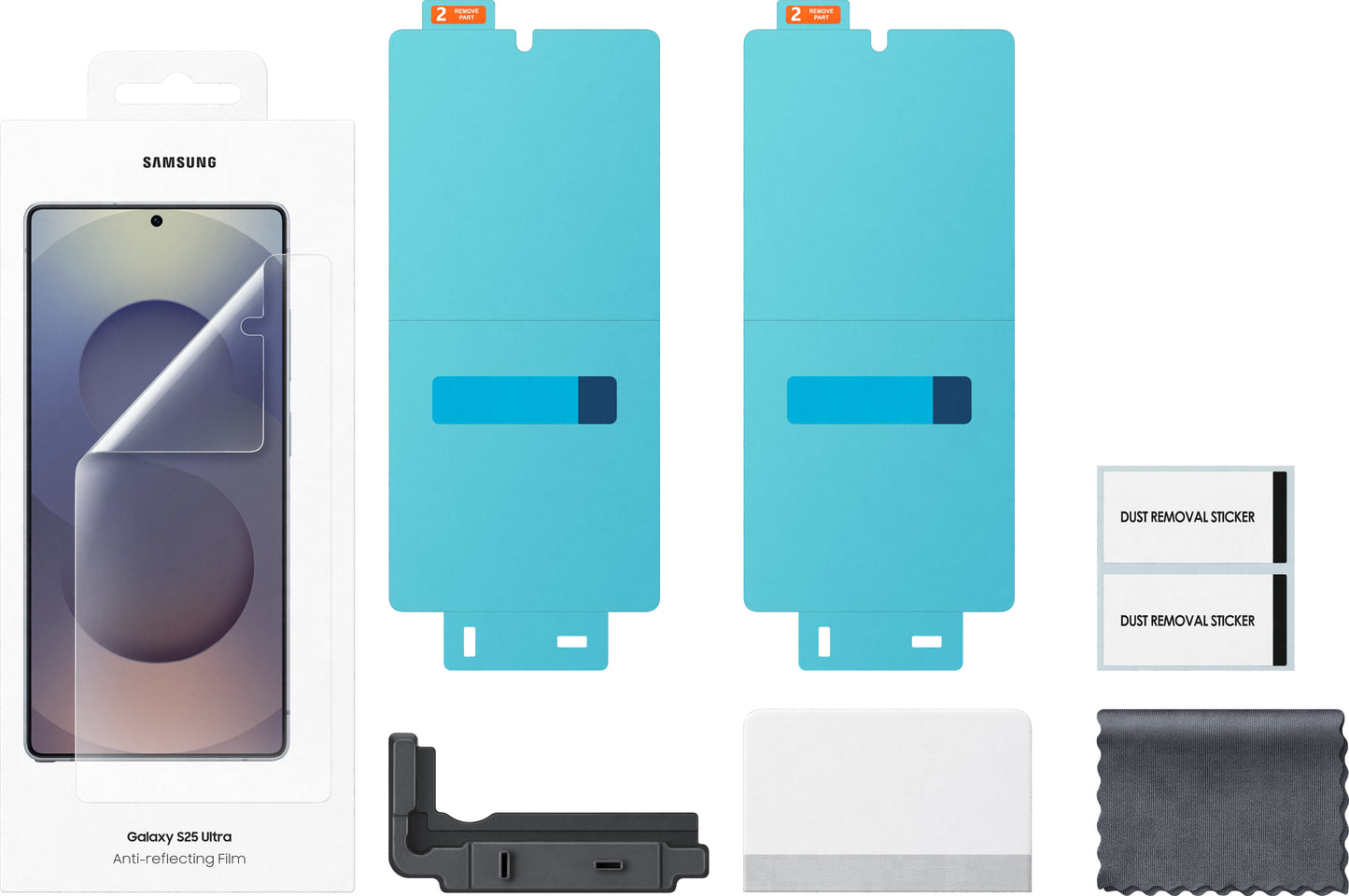 Película Protetora Anti-reflexo para Samsung Galaxy S25 Ultra S938, Plástico, Conjunto de 2 peças EF-US938CTEGWW