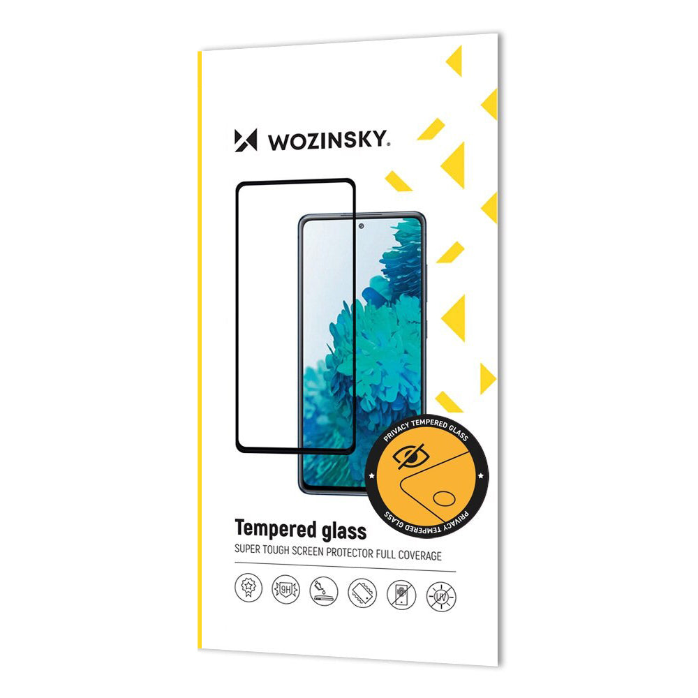 Película protetora de ecrã Privacy WZK AntiSpy para Apple iPhone 16 Pro Max, Vidro Temperado, Cola Total
