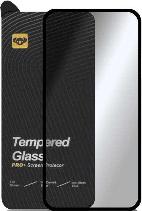 Película protetora de ecrã Bear PRO+ para Realme C75 5G / 14x, Vidro Temperado, Cola Total, Preta