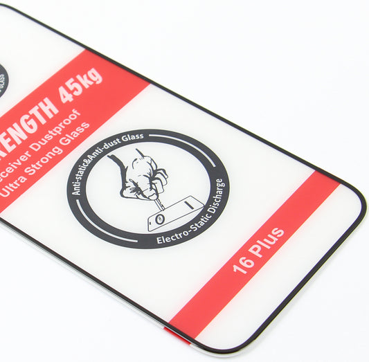 Película protetora de ecrã OEM Ultra Strong 45KG para Samsung Galaxy A54 A546, Vidro Temperado, Cola Total, 2.5D, Preta