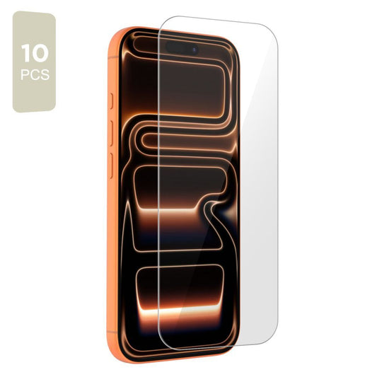 Película Protetora de Ecrã Tech-Protect para Apple iPhone 17 Pro Max / 16 Pro Max, Vidro Temperado, Colagem Total, Conjunto de 10 peças