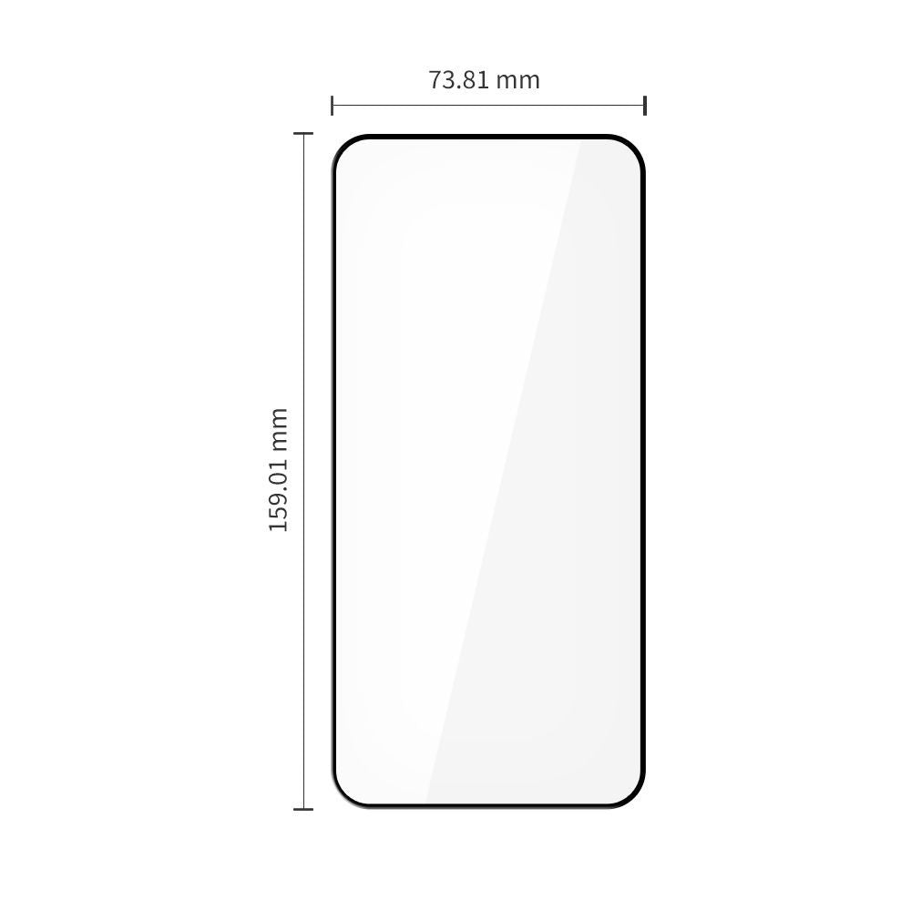 Película Protetora de Ecrã Tech-Protect FIT+ para Xiaomi Redmi Note 15 Pro 5G, Vidro Temperado, Full Glue, Conjunto de 2 peças, 2.5D, Preta