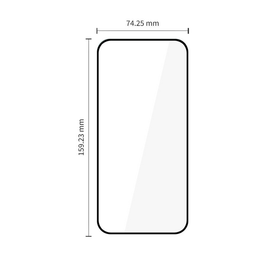 Película protetora de ecrã Tech-Protect FIT+ para Motorola Moto G77 / G67, Vidro Temperado, Cola Total, Conjunto de 2 peças, 2.5D, Preto