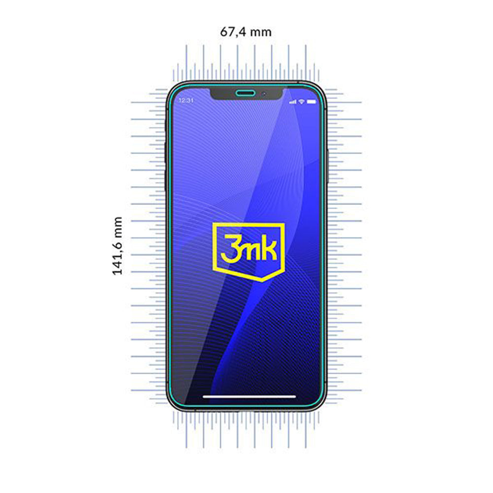 Película protetora de ecrã 3MK FlexibleGlass para Apple iPhone 13, Vidro Flexível, Cola Total
