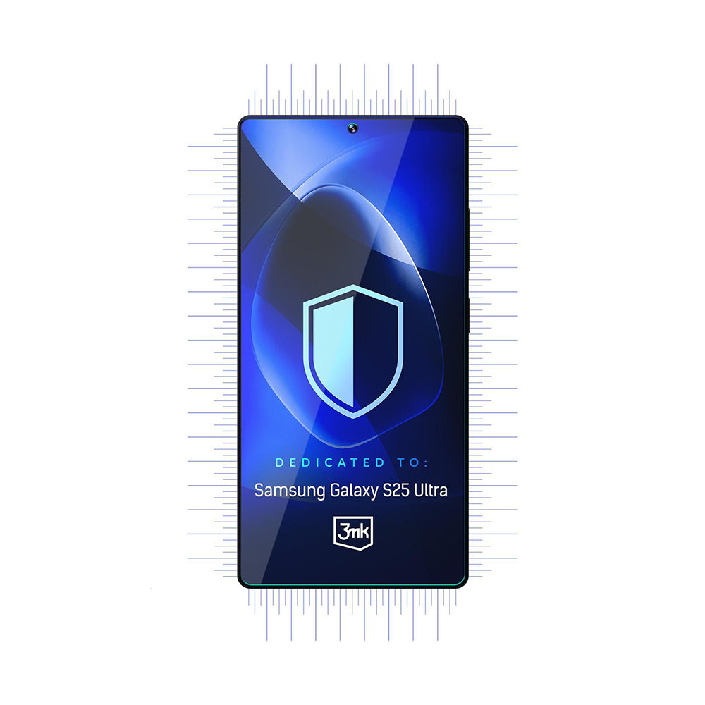 Película protetora de ecrã 3MK FlexibleGlass para Samsung Galaxy S25 Ultra S938, Vidro Flexível, Cola Total