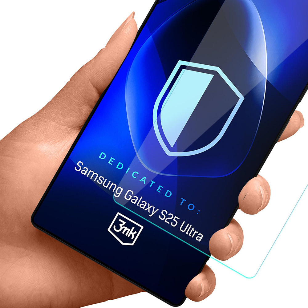 Película protetora de ecrã 3MK FlexibleGlass para Samsung Galaxy S25 Ultra S938, Vidro Flexível, Cola Total