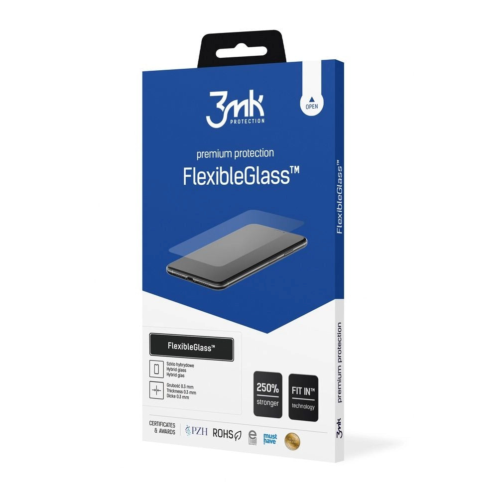 Película protetora de ecrã 3MK FlexibleGlass para Samsung Galaxy S26 FE S741, Vidro Flexível, Cola Total
