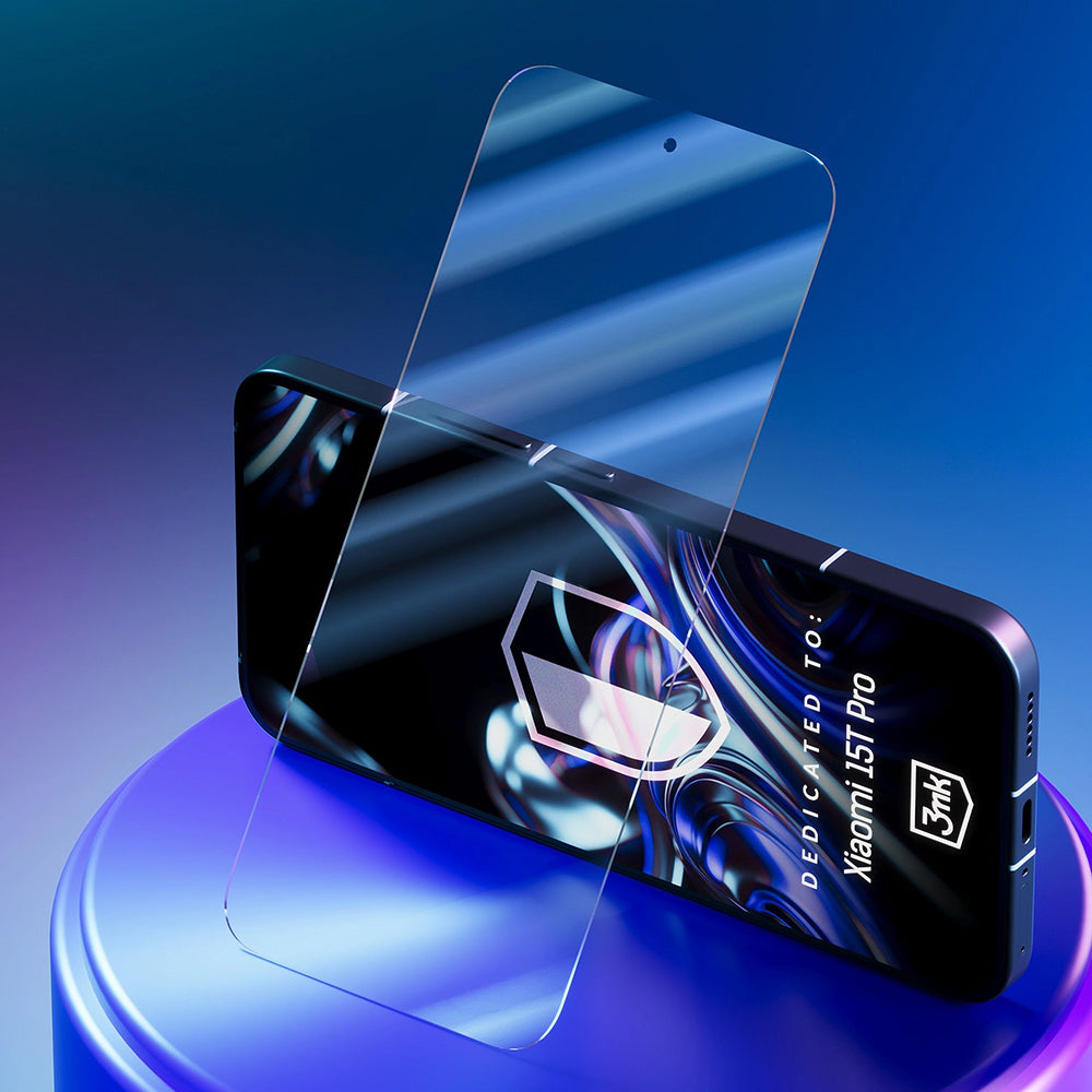 Película Protetora de Ecrã 3MK FlexibleGlass para Xiaomi 15T Pro, Vidro Flexível, Full Glue