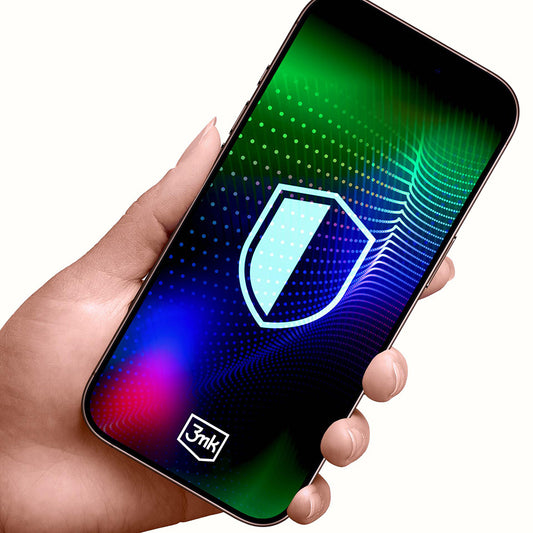 Película Protetora de Ecrã 3MK Hardy Ultra para Apple iPhone 17 Pro Max, Vidro Temperado, Full Glue, Preta