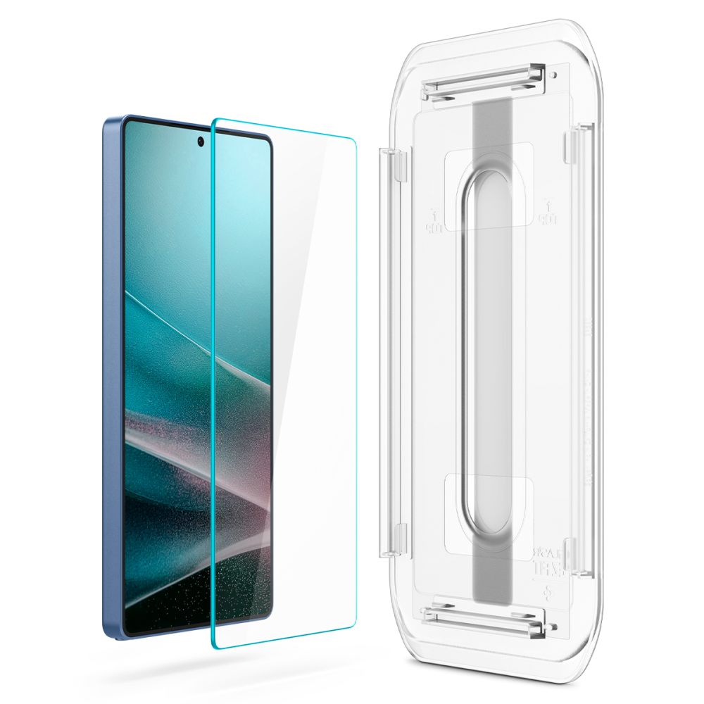 Película Protetora de Ecrã Spigen GlastR EZ FIT HD para Samsung Galaxy S25 Ultra S938, Vidro Temperado, Colagem Completa, Conjunto de 2 peças AGL09082