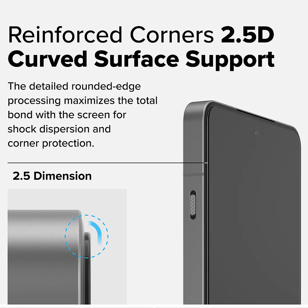 Película Protetora de Ecrã Ringke para OnePlus 13R, Vidro Temperado, Full Glue, Conjunto de 2 peças