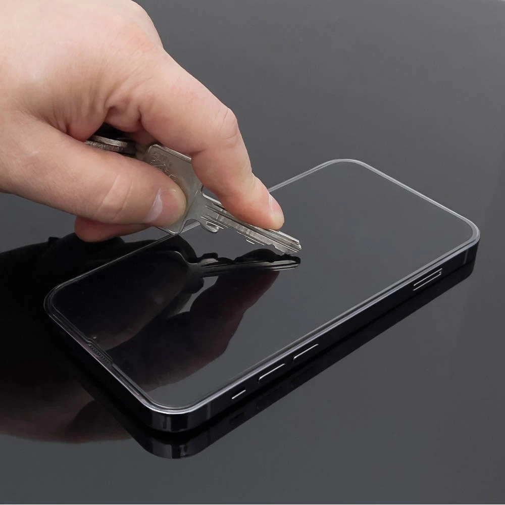 Película protetora de ecrã Privacy WZK AntiSpy para Apple iPhone 15 Pro, Vidro Temperado, Cola Total