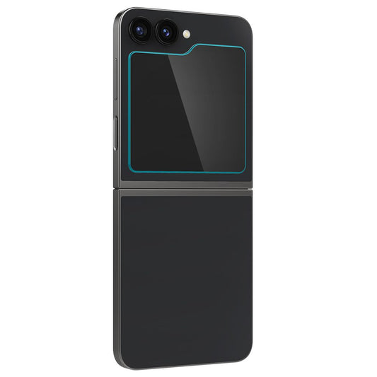 Película Protetora de Ecrã Exterior Spigen GlastR EZ FIT para Samsung Galaxy Z Flip6 F741, Vidro Temperado, Colagem Total, Conjunto de 2 peças AGL07972