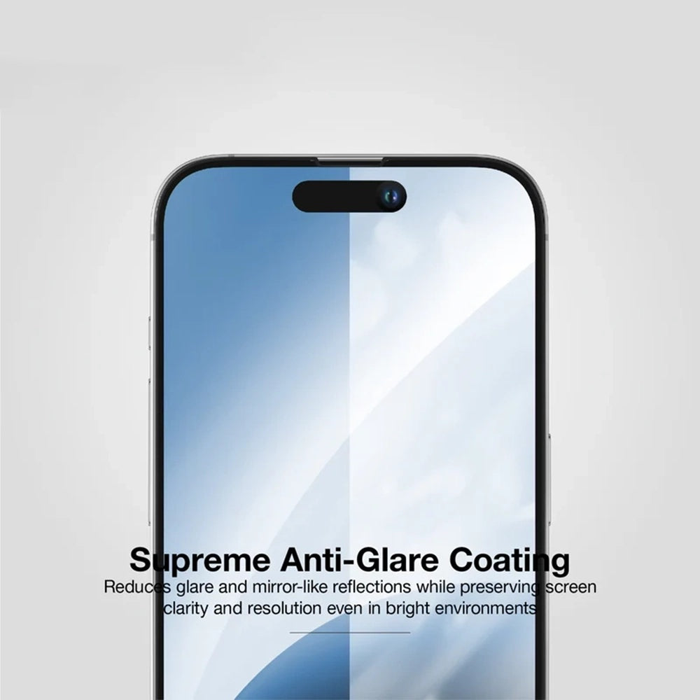 Película Protetora de Ecrã Anank 10X Reinforced CG para Apple iPhone 17 Pro, Vidro Temperado, Full Glue, 2.5D, Preta