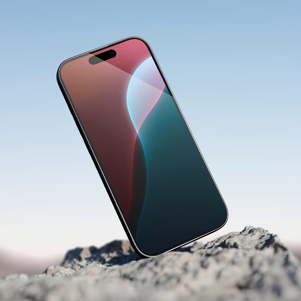Película Protetora de Ecrã Anank 5X Reforçada Invisível para Apple iPhone 17 Pro, Vidro Temperado, Full Glue, 3D, Preta