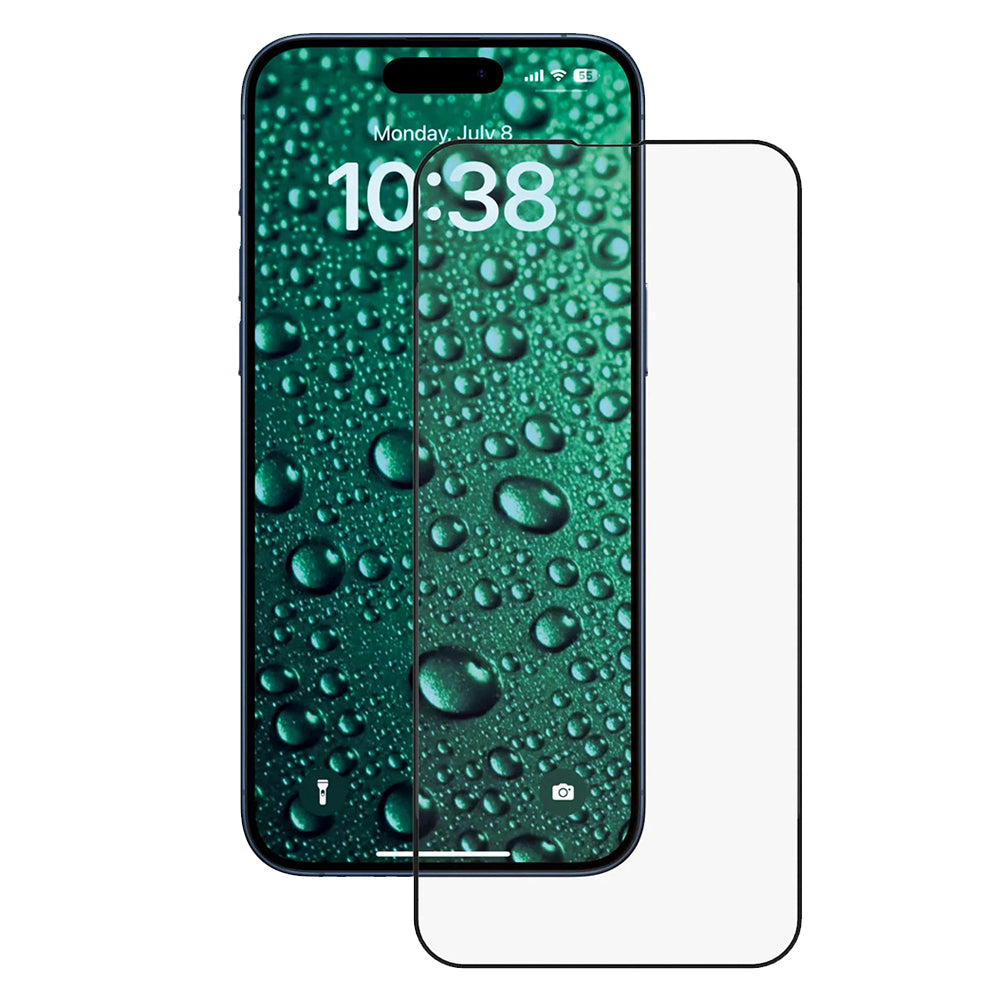 Película Protetora de Ecrã Anank 5X Reforçada Invisível para Apple iPhone 17, Vidro Temperado, Full Glue, 3D, Preta