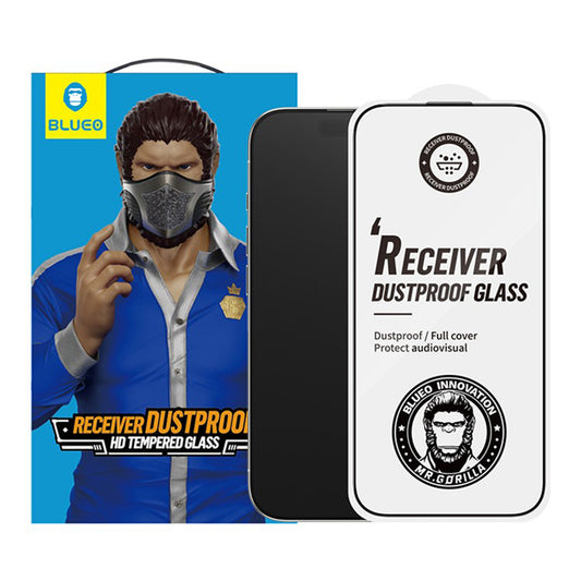 Película Protetora de Ecrã Blueo Anti-Dust HD para Apple iPhone 17 Air, Vidro Temperado, Full Glue, Preta