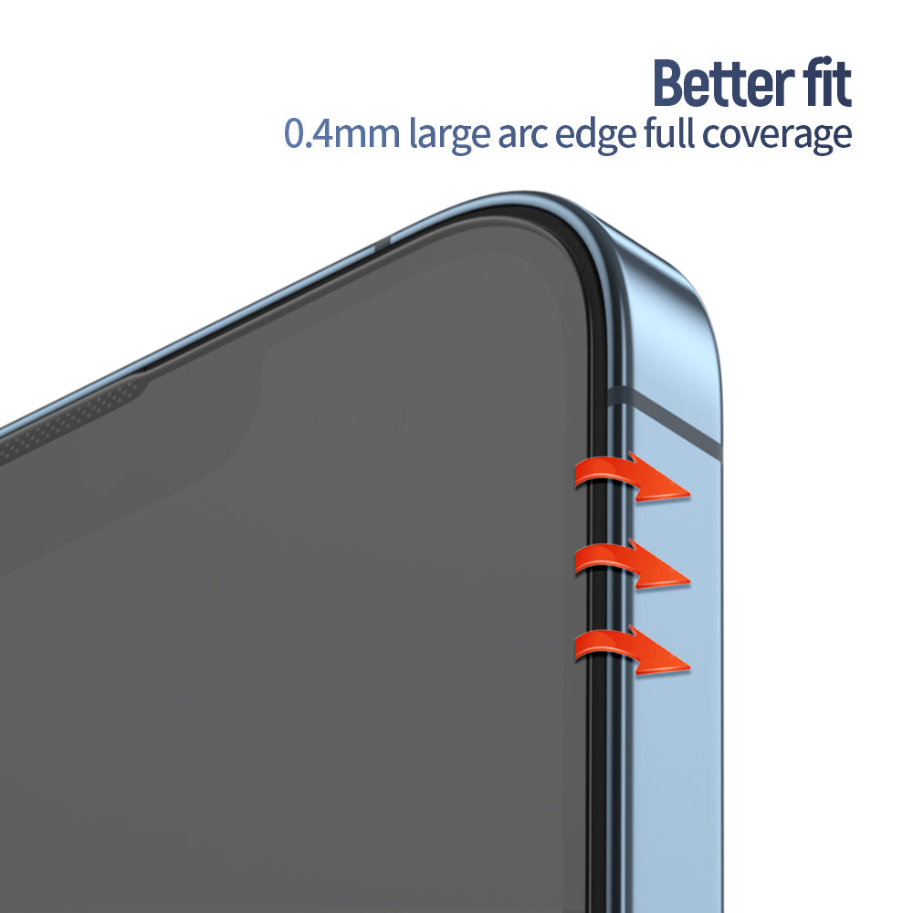 Película protetora de ecrã Blueo Anti-Reflexo HD Applicator Pro para Apple iPhone 16 Pro, Vidro Temperado, Cola Total, Preta